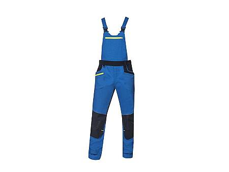 Montérkové pracovní kalhoty s laclem Ardon 4Xstretch, modré