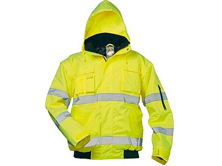 Zimní reflexní pilotka 2v1 ROLAND, žlutá