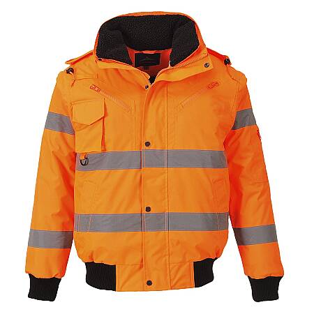 Zimní reflexní bunda Portwest BOMBER 3v1, oranžová
