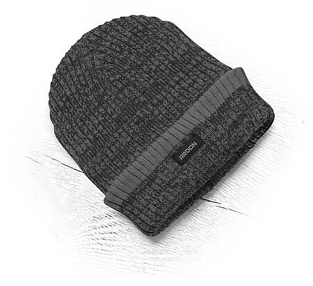 Čepice zimní pletená + fleece VISION NEO, černá