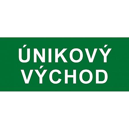 Tabulka Únikový východ, A4, samolepka