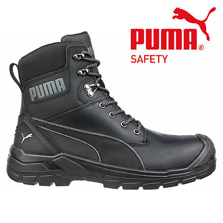 Bezpečnostní zateplená kotníková obuv PUMA Conquest BLK CTX High S3