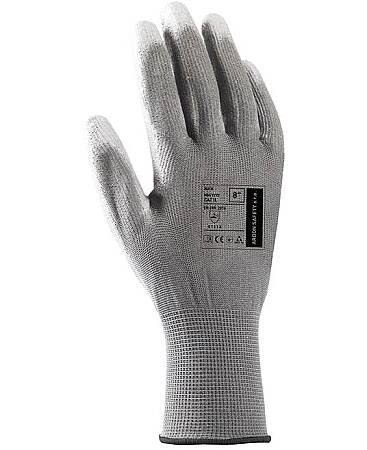 Pracovní povrstvené rukavice BUCK Grey