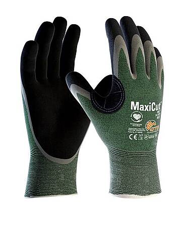 Povrstvené protiřezné rukavice ATG MaxiCut Oil CUT 3, dlaň