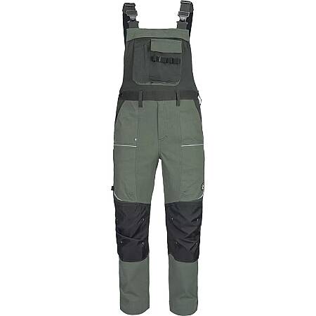 Pracovní kalhoty s laclem STIRLING STRETCH, zelená