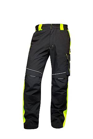 Zimní montérkové pasové kalhoty Ardon NEON WINTER, černo-žluté