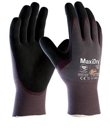 Prodyšné máčené rukavice ATG MaxiDry, dlaň