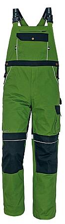 Pracovní montérkové kalhoty s laclem STANMORE, zelené