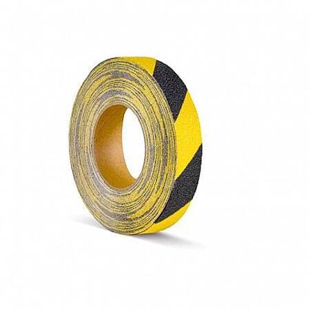 Protiskluzová páska na schody, žluto- černá š.25mm/18m