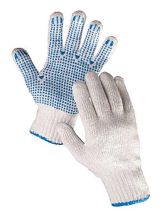 Pletené rukavice s PVC terčíky PLOVER