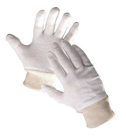 Šité rukavice TIT s nápletem, bavlna