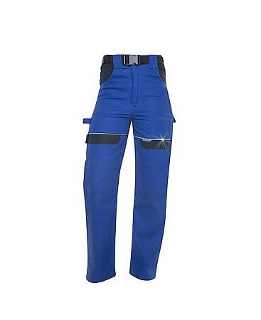 Dámské pracovní pasové kalhoty COOL TREND, modro/černé