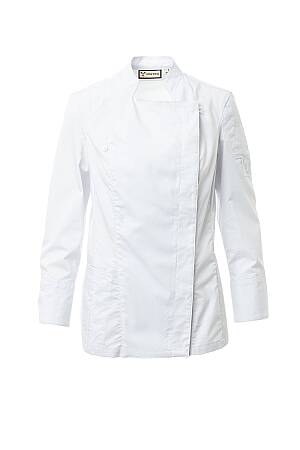 Kuchařský dámský rondon STARRED MESH LADY, bílá (lycra)