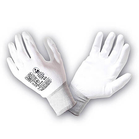 ESD rukavice s PU povrstvením dlaní PALM FIT