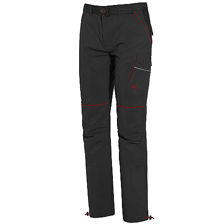 Lehké softshellové pracovní kalhoty ISSA BOOM, šedé