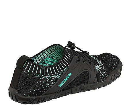 Lehká treková obuv BNN BOSKY TRQ/BLACK BAREFOOT, černá/zelená