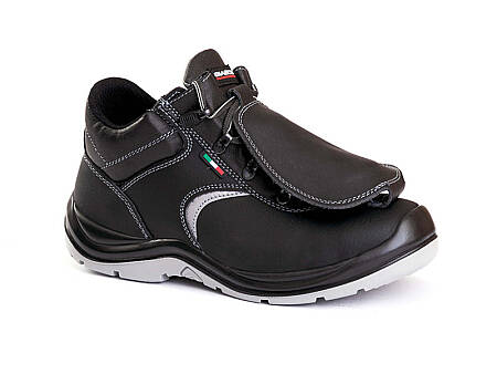 Bezpečnostní svářečská obuv GIASCO IRON RM S3 s pohyblivým metatarsalem, černá