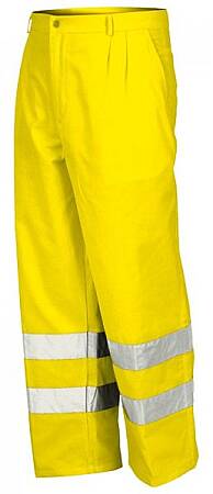 Výstražné pasové kalhoty Issa 8430, žluté