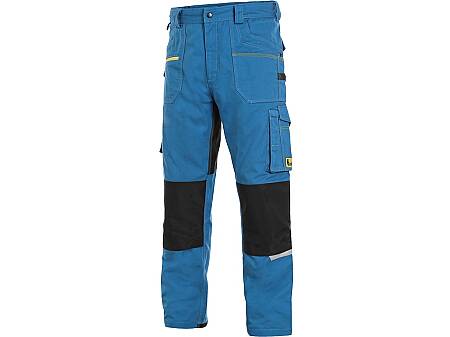 Montérkové kalhoty CXS STRETCH,středně modrá-černá