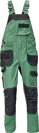 Pracovní kalhoty s laclem CRV DAYBORO, mechově zelená