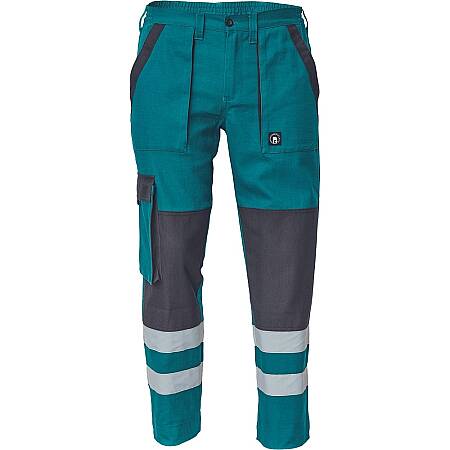 Montérkové pracovní kalhoty MAX NEO REFLEX, zelená/černá