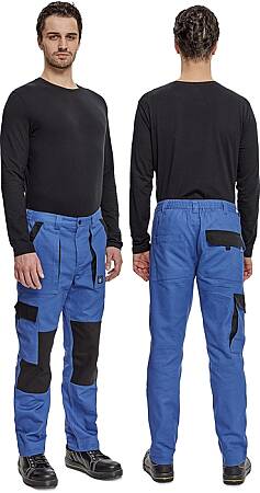 Montérkové pracovní kalhoty MAX NEO, modrá/černá