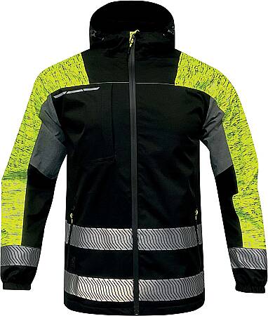 Zateplená bunda SAKOYA, žlutá/černá
