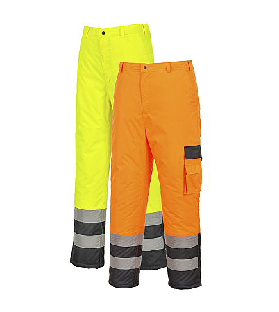 Zateplené výstražné pasové kalhoty Portwest, různé barvy