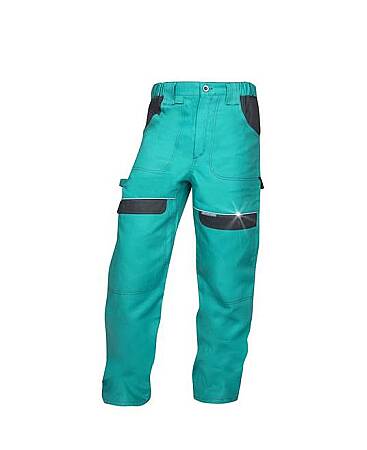 Montérkové pracovní pasové kalhoty COOL TREND, zeleno/černé