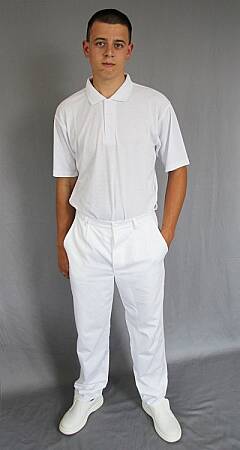 Pánské bílé kalhoty RADEK
