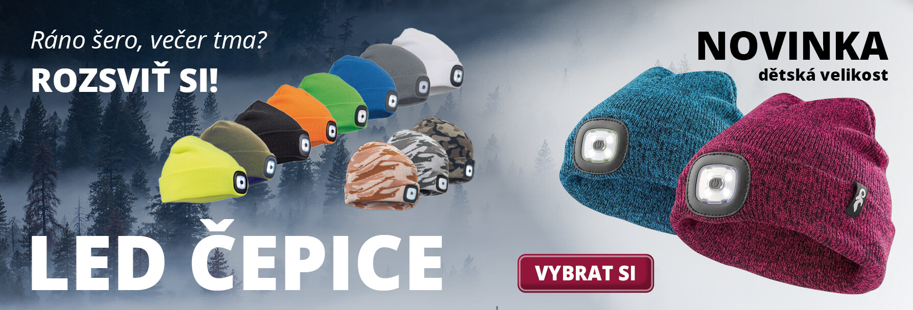 NOVINKA K LED ČEPICÍM - dětské